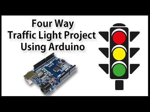 Four Way Traffic Light Project Using Arduino