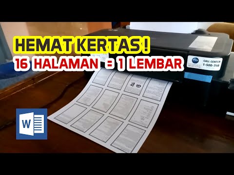 CARA PRINT DOKUMEN MS. WORD MENJADI UKURAN KECIL-KECIL