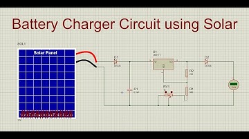 Battery Charger Circuit using Solar Panel