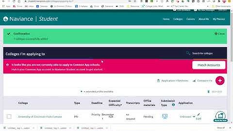Video 3 -  Naviance Applying to List
