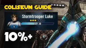 How to get 10%+ with Level 5 Stormtrooper Luke | SWGOH