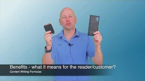 FAB Writing Formula:  Focus on Benefits for your Future Customers, not Features.