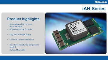 iAH 40A Non-isolated SMT Point of Load DC-DC Converters Video