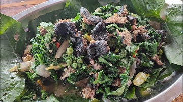 Món Ăn Dân Dã Miền Tây Rắn Chung Sào Lá Mướp