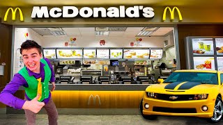 Mr. Joe In Mcdonalds On Chevrolet Camaro Bought Burger Challenge 13