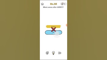 brain out level No.65 What comes after AEBFC? walkthrough and solution #puzzle