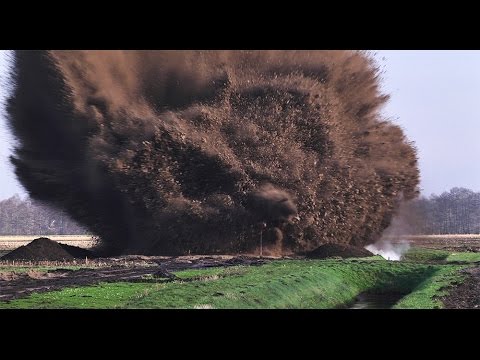 Bom 2e wereldoorlog, duizend ponder, ontploft in Nieuw Schoonebeek