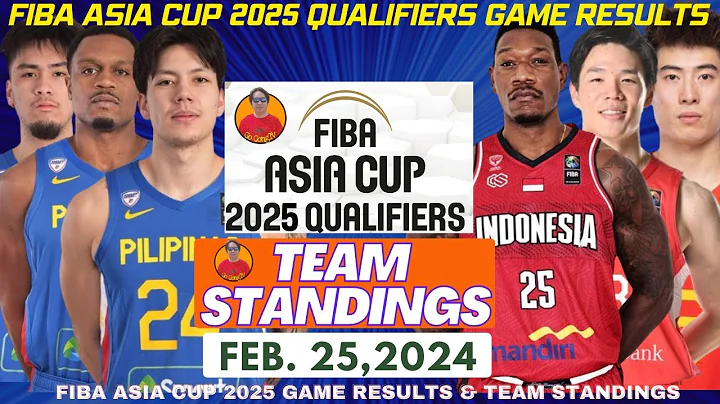 TEAM STANDINGS & GAME RESULTS FIBA ASIA CUP 2025 QUALIFIERS WINDOW 1 FEBRUARY 25,2024|Go GongTv - DayDayNews