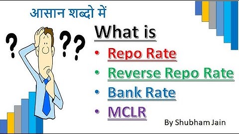 Repo Rate, Reverse Repo Rate, CRR, SLR, Bank Rate & MCLR Explained in Hindi