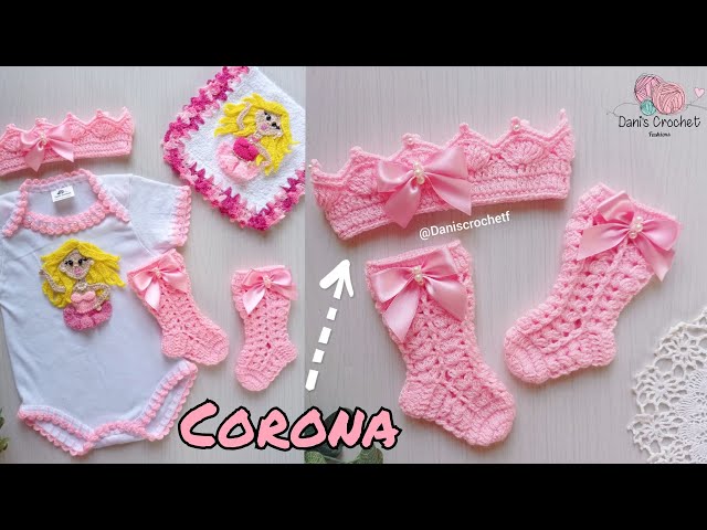 CORONA DE BEBE Crochet Color Turquesa Algodón 0/3 Meses Diadema Atrezo  Artesanal EUR 6,00 - PicClick FR