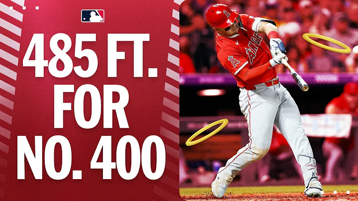 MIKE TROUT HITS HIS 400TH CAREER HOME RUN 🚨 (Which lands a whopping 485-ft. away 🫢😳)