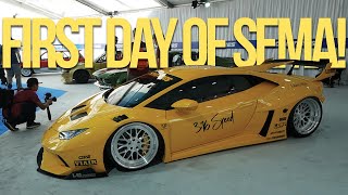 TJ Hunt Ferrari 458 reveal & day 1 action of SEMA