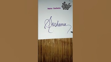 stylish name | Sushama | sk cursive art | how to make a stylish name | stylish signature