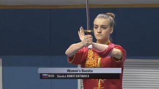 1st Taolu World Cup - Sandra Konstantinova (RUS) - Women's Daoshu - 2nd Place