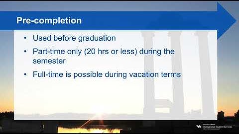 Optional Practical Training Overview