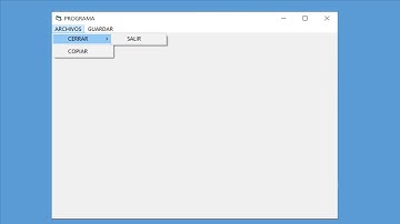 COMO CREAR MENUS DESPLEGABLES EN VISUAL BASIC