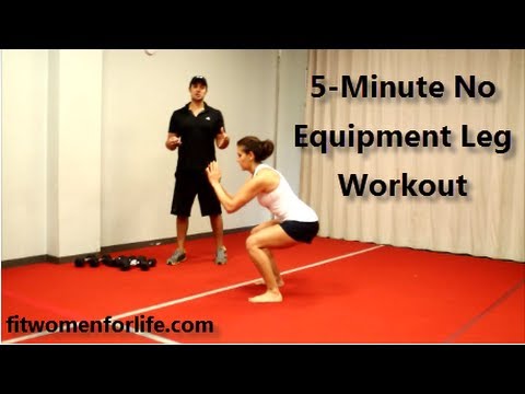 treadmill workouts for beginners 5 Minute No Equipment Leg Workout