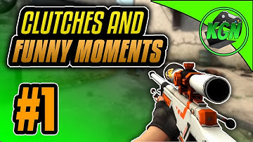 "Scout No Scope Wallbang Headshot!" CS:GO Clutches and Funny Moments #1 - Competitive