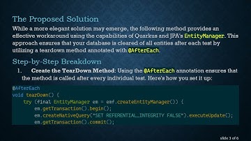 Resetting the In-Memory H2 Database for Quarkus Tests