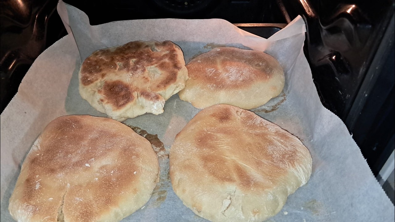 ¡PAN ÁRABE CASERO EN HORNO! 🫓🔥 Fácil y Súper Esponjoso