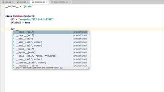 Lesson 24 - Full Python Course : Creating a Database class for database interactions