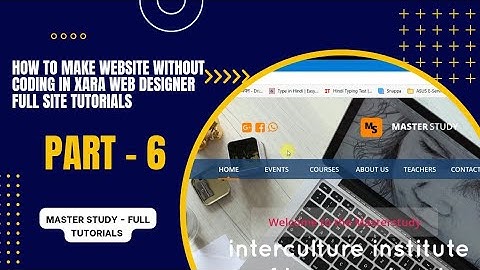 Create full website without coding | MasterStudy WordPress Theme in Xara Web Designer T-Guru Part- 6