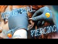 All about my Industrial Piercing//Mini Vlog