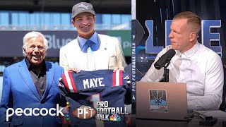 Jerod Mayo reiterates Drake Maye competing with Jacoby Brissett | Pro Football Talk | NFL on NBC