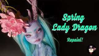 Repaint! Spring Lady Dragon OOAK Monster High Doll Repaint! Spring Lady Dragon OOAK Monster High Doll