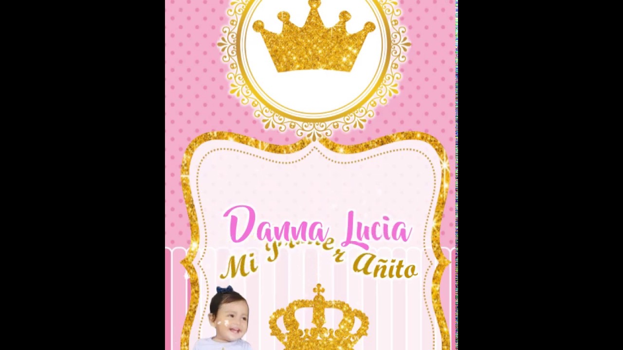 VIDEO invitación Coronitas invitaciones de cumpleaños