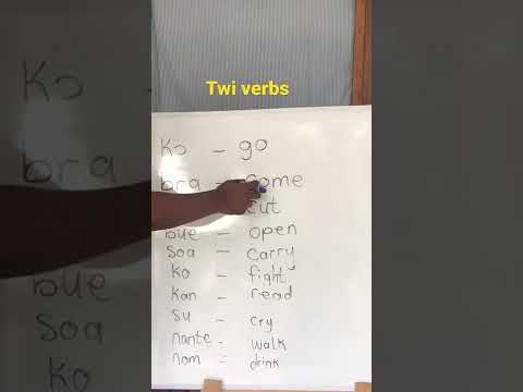 Simple Twi verbs #shorts#africa#learntwi