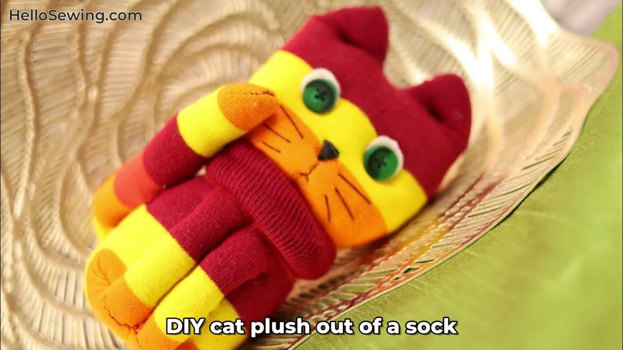How to make a cat plush DIY Sock kittens YouTube