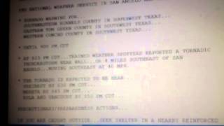 NWS San Angelo takes shelter during Tornado Warning  6/11/14
