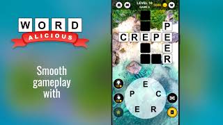 Wordalicious - Relaxing word puzzle game screenshot 1