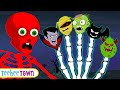 Crazy Ghost Halloween Finger Family Song   Spooky Scary Skeleton Songs For Kids | Teehee Town