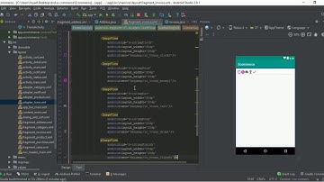 Demo tutorial pembuatan tampilan aplikasi e-commerce dengan android studio