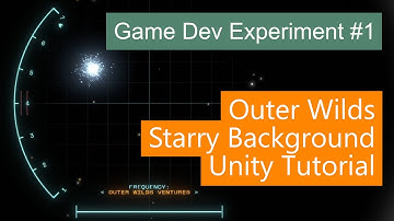 3D starry background using particle systems - Unity Tutorial
