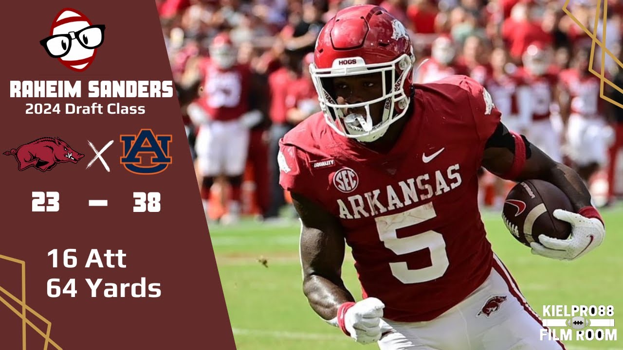 Raheim Sanders (Arkansas RB) vs Auburn (2021) YouTube