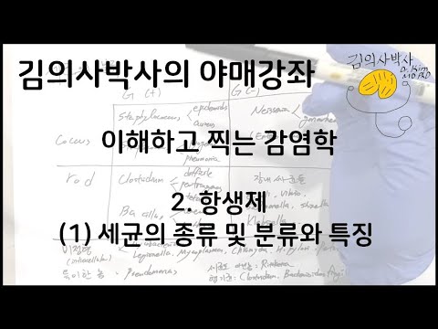 이해하고 찍는 감염학 2.항생제 (1)세균의 종류 및 분류와 특징 [김의사박사의 야매강좌]