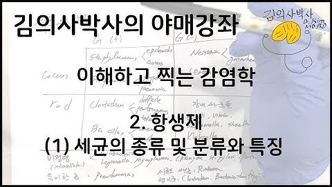 이해하고 찍는 감염학 2.항생제 (1)세균의 종류 및 분류와 특징 [김의사박사의 야매강좌]