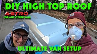 SAVE THE HIGH TOPS:  DIY Saving a $150 Raised High Top Van Conversion Roof EP2