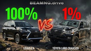 Lexus LX 570 vs Land Cruiser 200 – 7 Levels Off-Road Test | BeamNG screenshot 4
