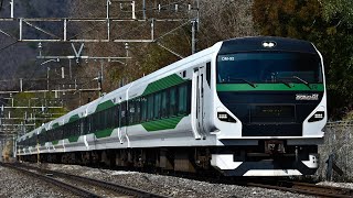 E257系OM-92編成 上越線団臨 上牧〜後閑間通過