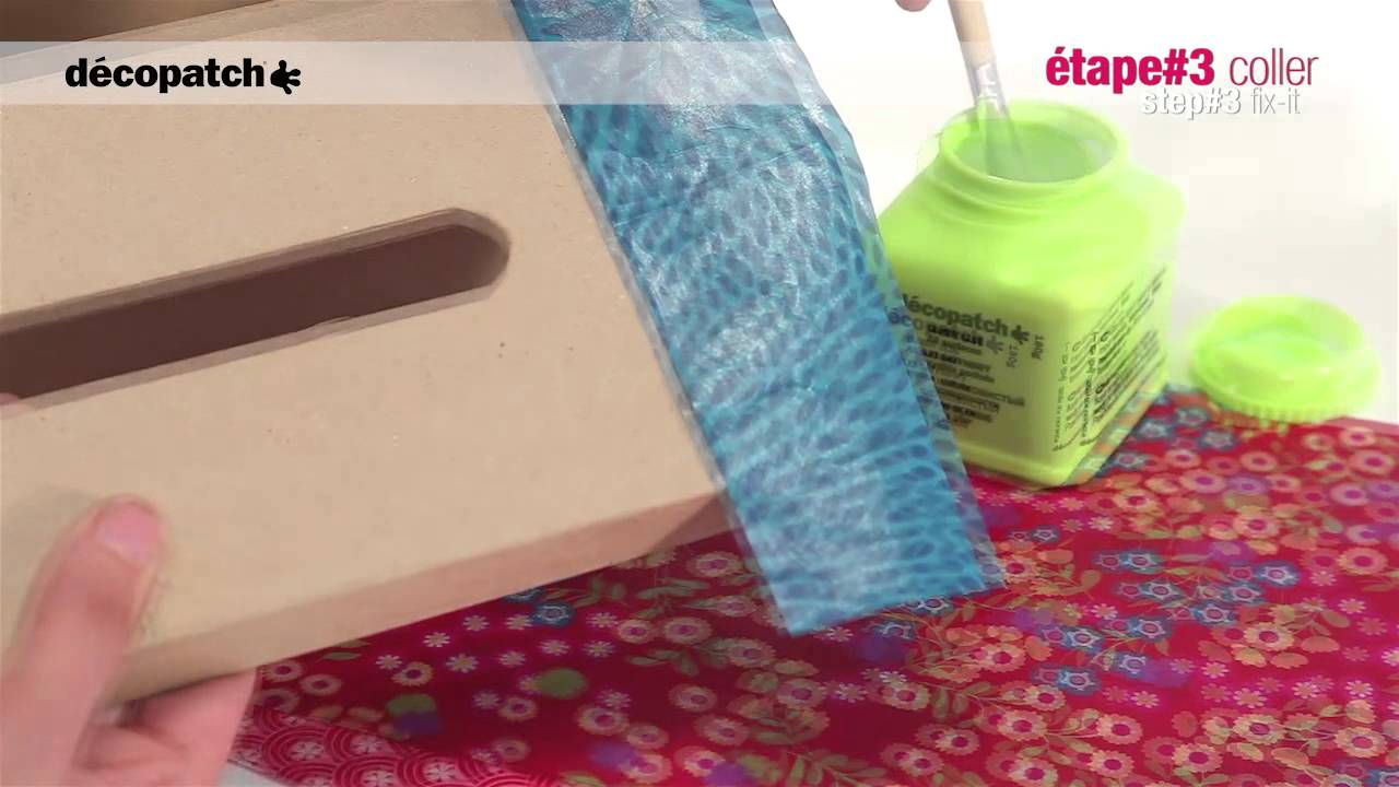 [Step by Step] - Boîte à mouchoirs Décopatch