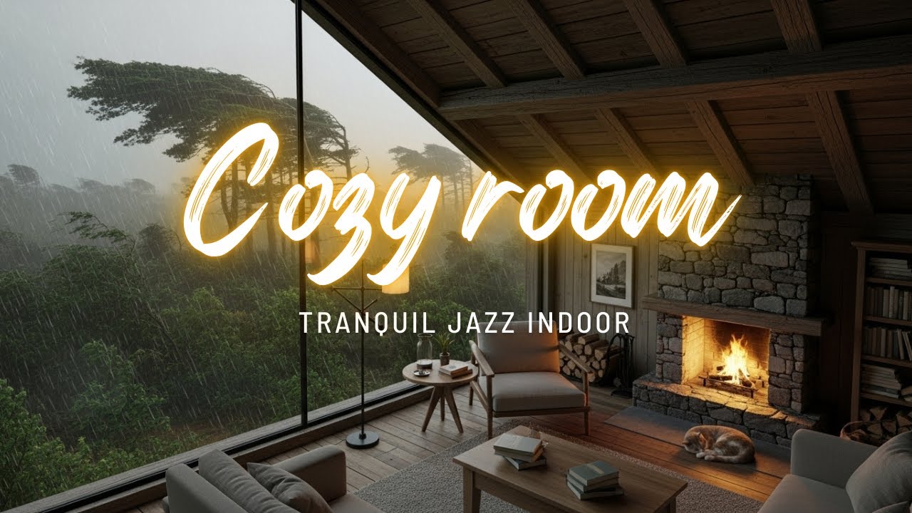 Late Night Jazz ❄️ Cozy Winter Coffee Shop Ambience | Smooth Jazz for Focus & Relax