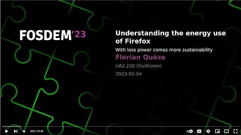 Understanding the energy use of Firefox