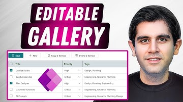 How to build a Modern EDITABLE Grid using Gallery in Power Apps (2025)