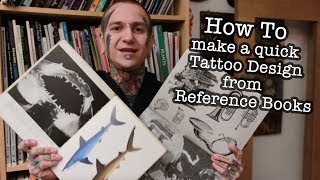How to make a quick Tattoo Design from Reference Books