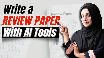 How to Write a Review Paper/Review Article By Using AI Tools