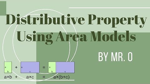 Distributive Property Using Area Models